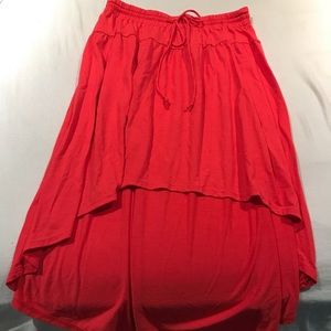 Hi-low skirt